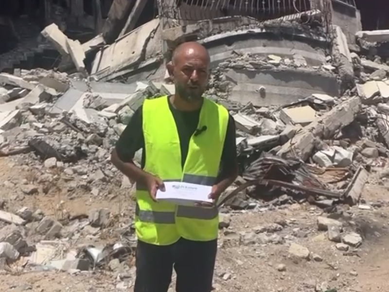 بالفيديو: جمعية الحكمة توصل مساهمات   المتبرعين لمستحقيها في قطاع غزة